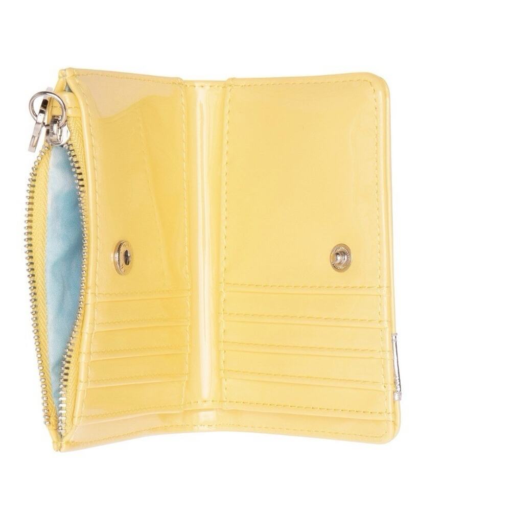 Betsey Johnson Kitsch Spin Me Bi-Fold Yellow Wallet BJ34665M New Sealed - Picture 4 of 13